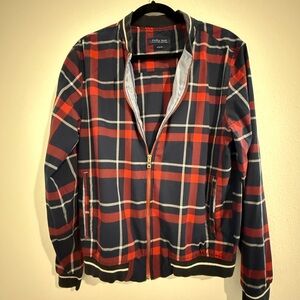 Zara Red and Blue Checkered Jacket